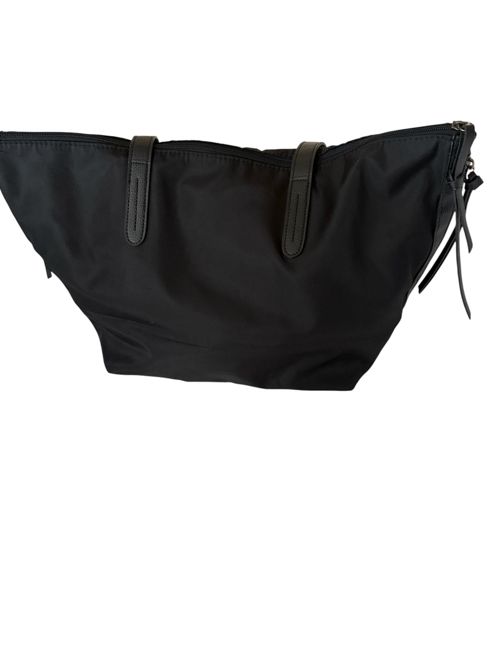 Botkier vibes Black Tote Bag - Classic Everyday Carry, nylon/cloth, 18”x11”x8” - Picture 3 of 12
